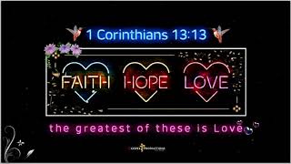 Video bible verse. 1 Corinthians 13:13 full HD