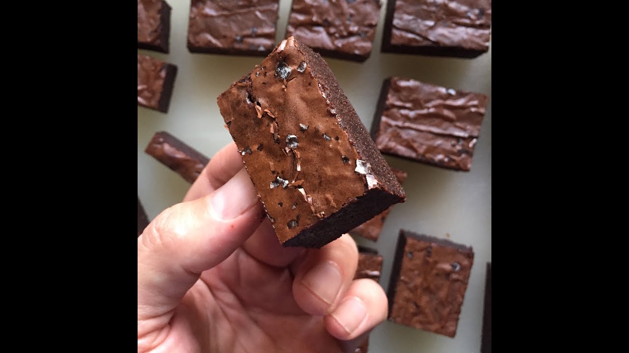 Double Chocolate Rye Brownies with Sea Salt