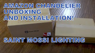 Saint Mossi Modern Crystal Chandelier with 6 Lights from Amazon review