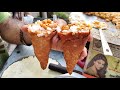 Ever tried Rajkot Bhaji Cone ? 🤩 Zero Waste Indian Street Food 😱  #Shorts