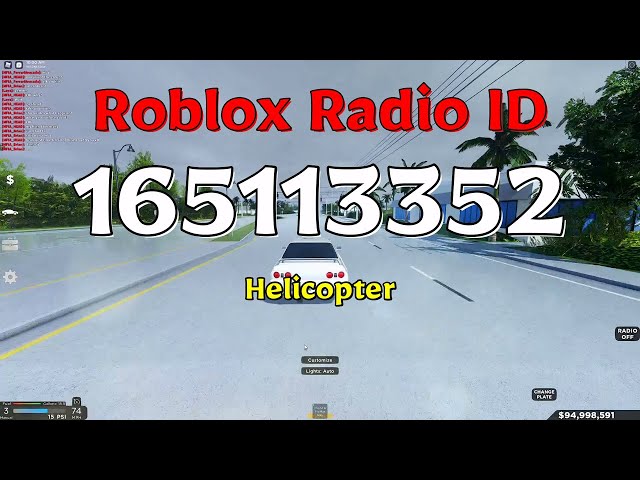 Helicopter Roblox Id