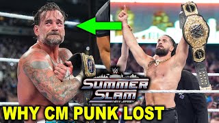Real Reason CM Punk Lost World Title to Seth Rollins During Cash In at WWE SummerSlam 2025
