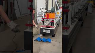 Ridge Cap Roll Forming Machine  #rollformingmachine #RidgeCapMachine #SteelRoofing  #RollFormer