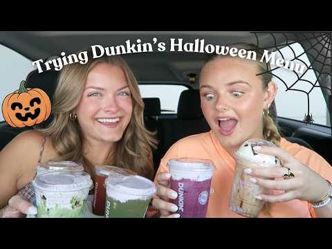 Trying Dunkin's Halloween Menu Items