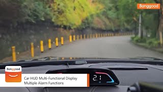 Car HUD Multi-Functional Display Multiple Alarm Functions - Shop on Banggood