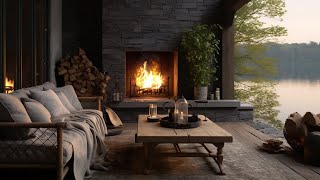 Relaxing Sounds of a Fireplace | Burning Fireplace and Fire Sounds Create a Calming Environment