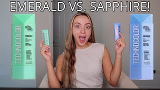 Bondi Sands Technocolor Self Tanning Face Serum Emerald vs. Sapphire!