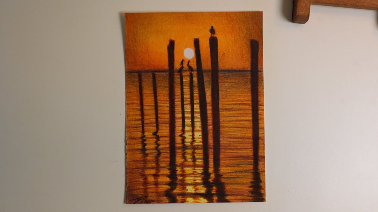 Aprende a usar tus lápices de colores! DIBUJEMOS este PAISAJE(NARRADO Paso a Paso) °2 Parte🎤✏😊