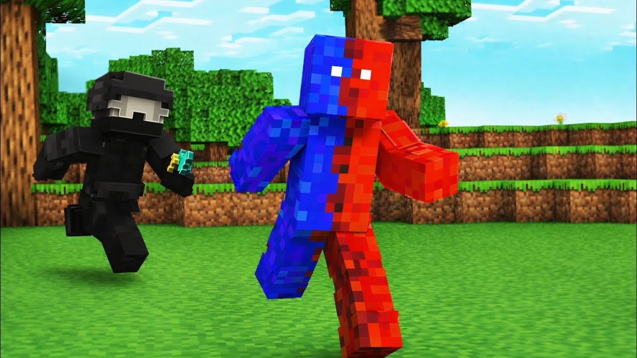 Minecraft 'Noob' Speedrunner vs Hunter (MCPE)