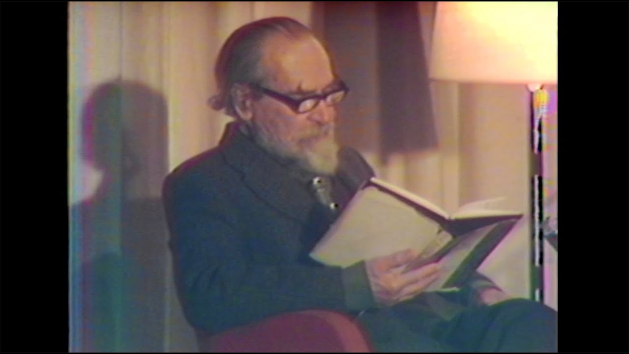 Basil Bunting, 1976, reading 