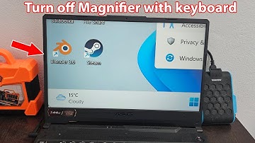 How to turn off magnifier on laptop