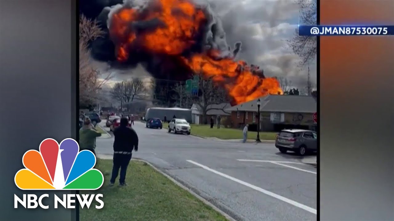 Tanker truck fire in Maryland