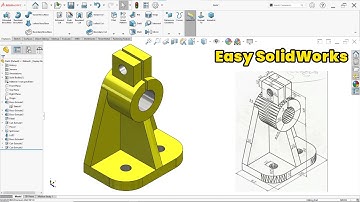 Beginner SolidWorks Practice: Modeling a Mechanical Support Part