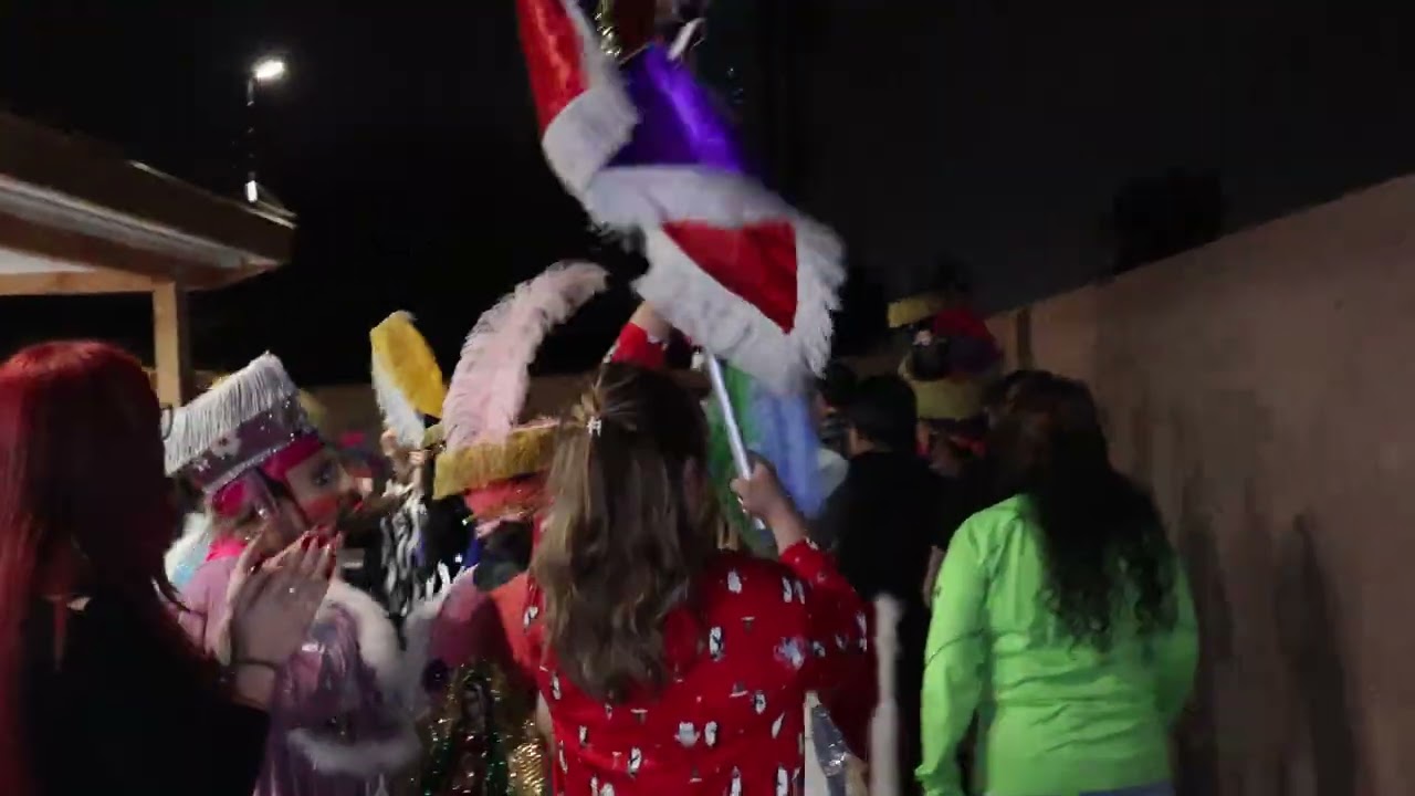 Posada 7 y danzando al niño Jesús un poco del video ya que una faya más descarga de batería 