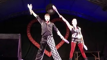 Pass Go Juggling Duo Act at Glastonbury Festival 2015