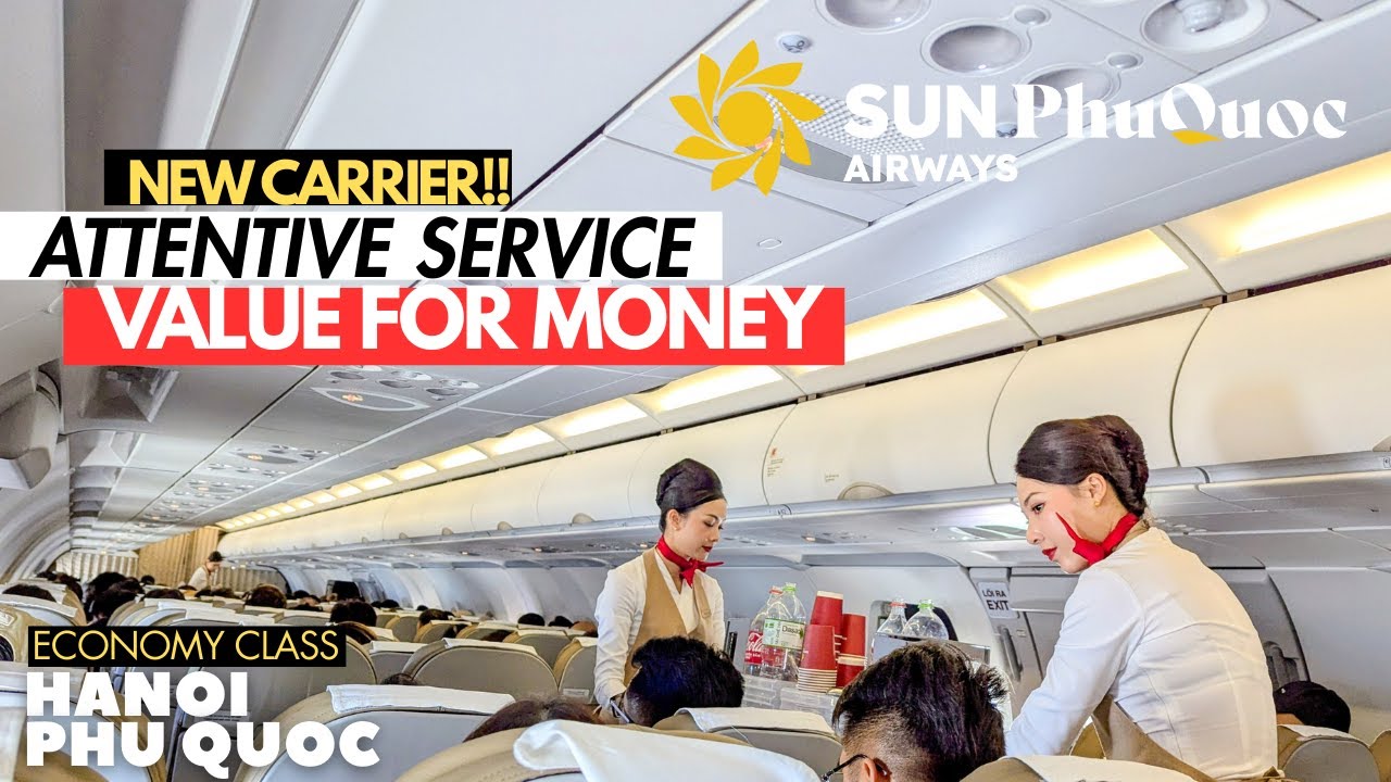 SUN PHUQUOC AIRWAYS A321 | Hanoi - Phu Quoc | NEW CARRIER, WORTH VALUE | [4K FULL Flight Report]