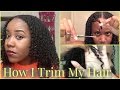 How I Trim My Natural Hair [Curly Girl Method - Search and Destroy]