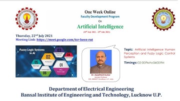 FDP | Fuzzy Logic in Artificial Intelligence | Fuzzy Logic Controller | AI Human Perception