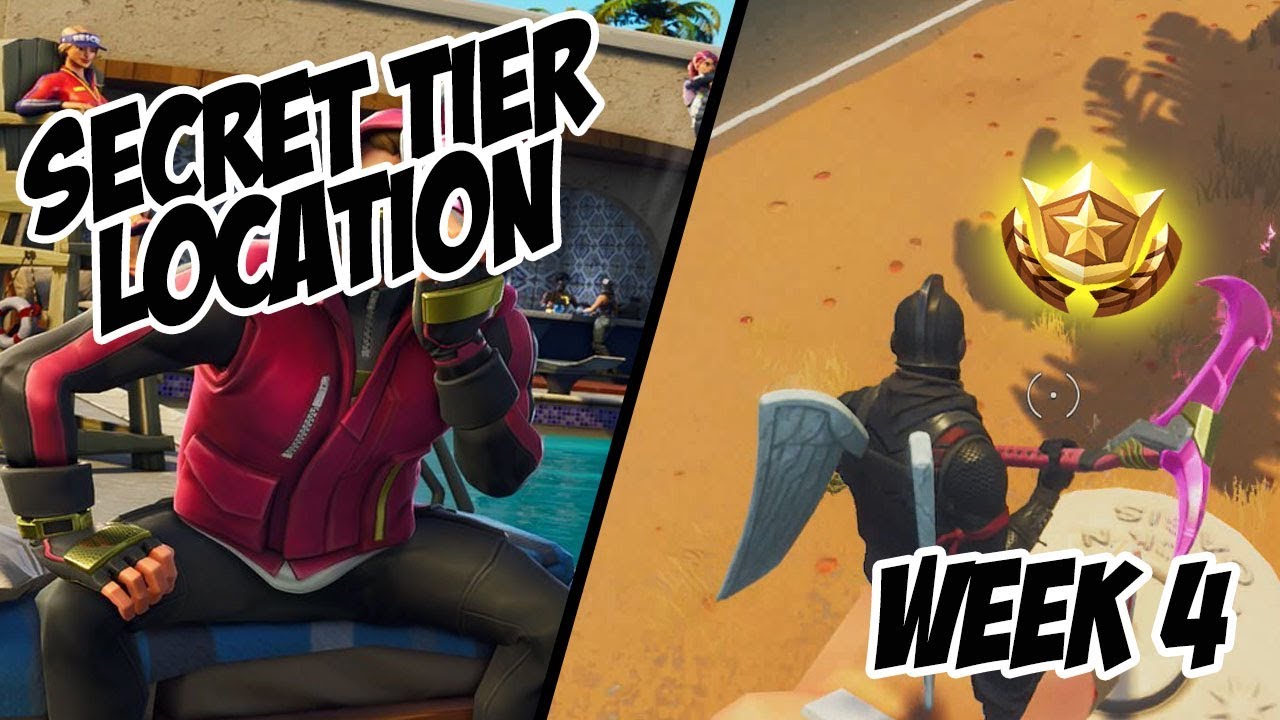season 5 week 4 secret free tier location fortnite battle royale - fortnite free week 4