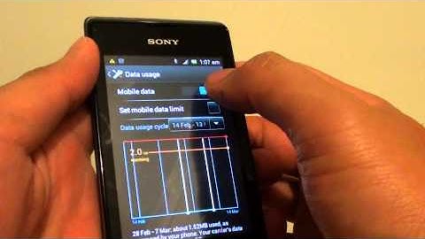 Sony Xperia E: How to Enable or Disable Mobile Data (3G/4G)