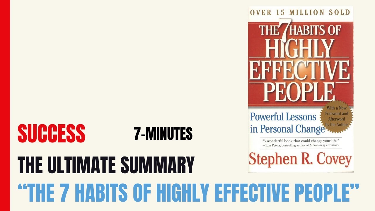 SUCCESS | 'The 7 Habits of Highly Effective People' by Stephen R. Covey ...