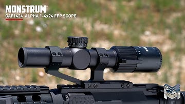 Alpha 1-4x24 FFP LPVO Rifle Scope Field of View