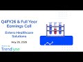 Entero Healthcare Solutions Earnings Call for Q4FY26 & Full Year