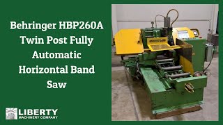 Behringer HBP260A Twin Post Fully Automatic Horizontal Band Saw - Liberty #47484
