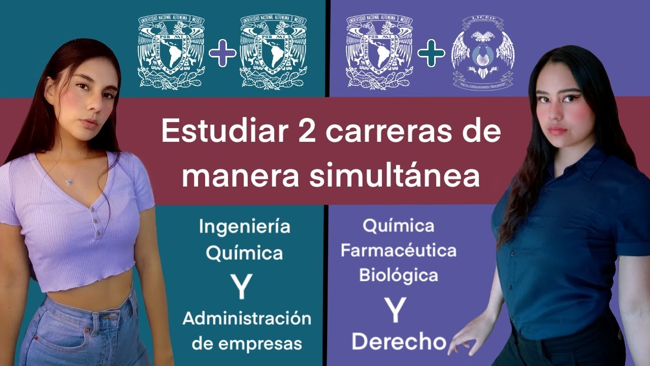 Estudiar 2 carreras a la vez? | Mira este video antes de estudiar una carrera  simultánea - UNAM. - YouTube