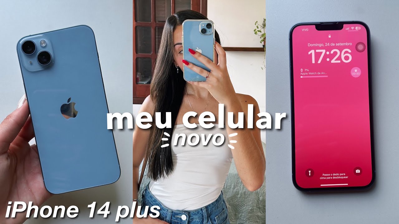 TOUR PELO MEU CELULAR NOVO | iPhone 14 Plus📲