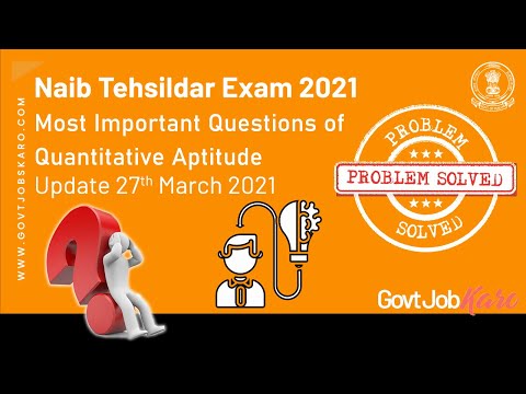 PSSC Naib Tehsildar Exam 2021 | Most Difficult Questions of Previous years SOLVED