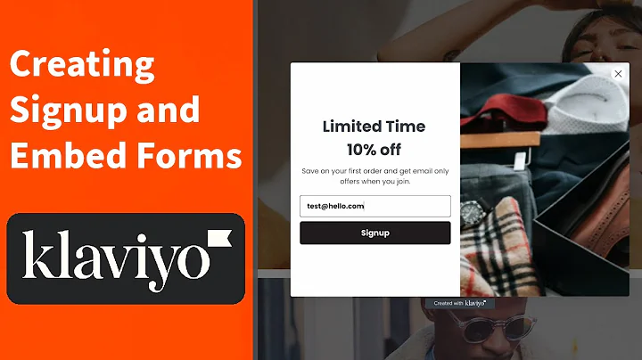 Create Signup Forms for Shopify in Klaviyo