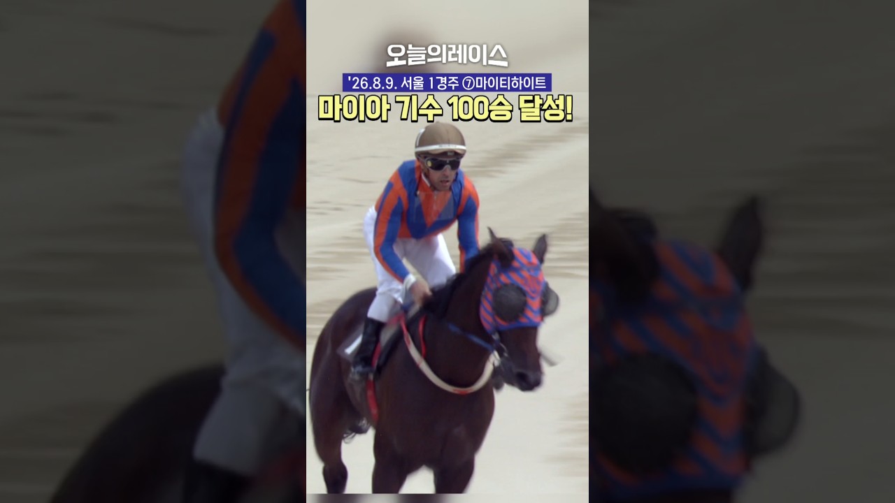 마이아 100승 달성!! #경마 #마사회