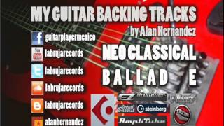 Guitar Backing Track Neo Classical Style E