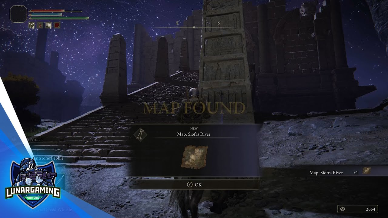 WHERE TO FIND THE SIOFRA RIVER WELL MAP IN ELDEN RING -KEY ITEM LOCATION - FAST