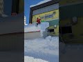 物置屋根雪下ろし１🌈 #屋根雪下ろし #除雪