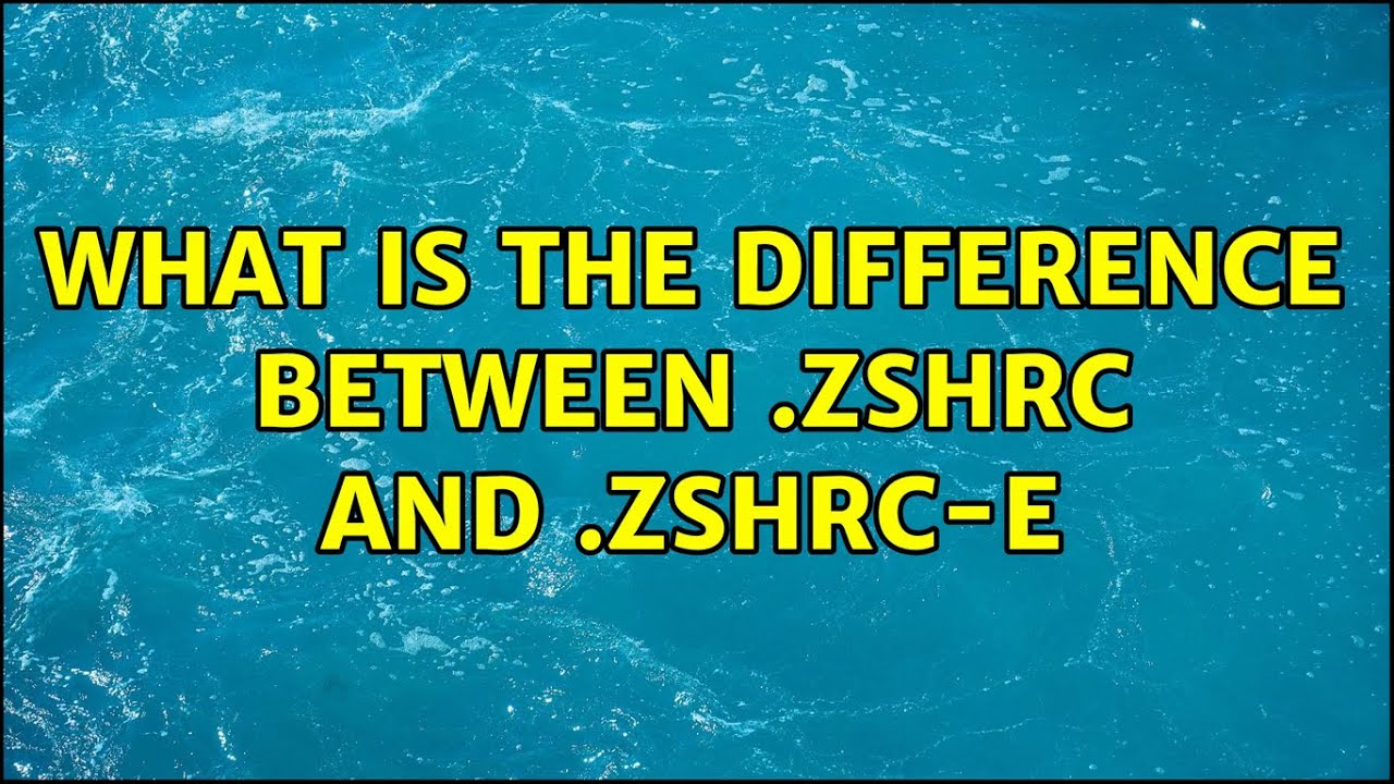 What Is Zshrc Pre Oh My Zsh What Is Zshrc Pre Oh My Zsh