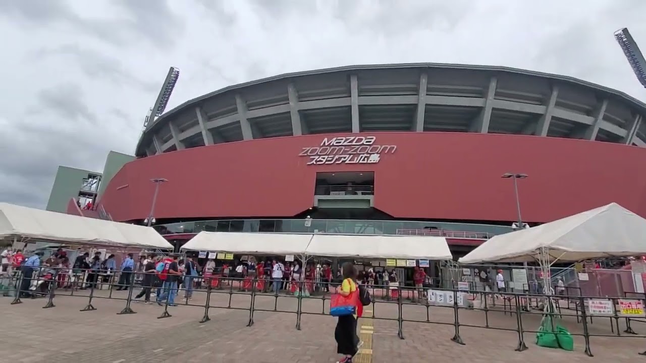 20240921 正面ゲート前から！試合前、マツダスタジアムの外観@MAZDA