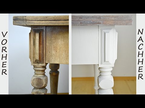 How to: tisch im shabby chic stil streichen/wisch oder ...
