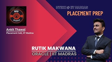 Software Engineer @ Oracle | Placement Prep | IIT Madras | Rutik Makwana | GATE | Ankit Thawal