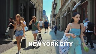 New York Manhattan Summer Walk, 5th Avenue, Central Park, Washington Square, Greenwich Village, 4K