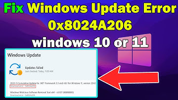 How to fix Windows update error 0x8024A206 windows 10 or 11