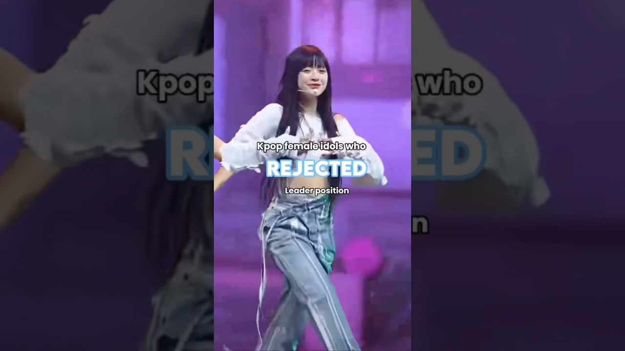 Kpop female idols who rejected leader position! 