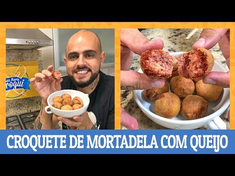 COMO FAZER CROQUETE DE MORTADELA COM QUEIJO | Receitas de boteco | Ana Maria Brogui #526