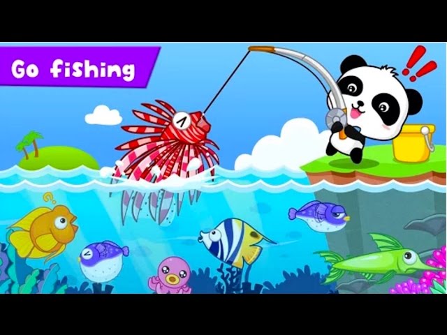 Under the Sea Let's Go Fishin' game! Fun Fishing Game for kids