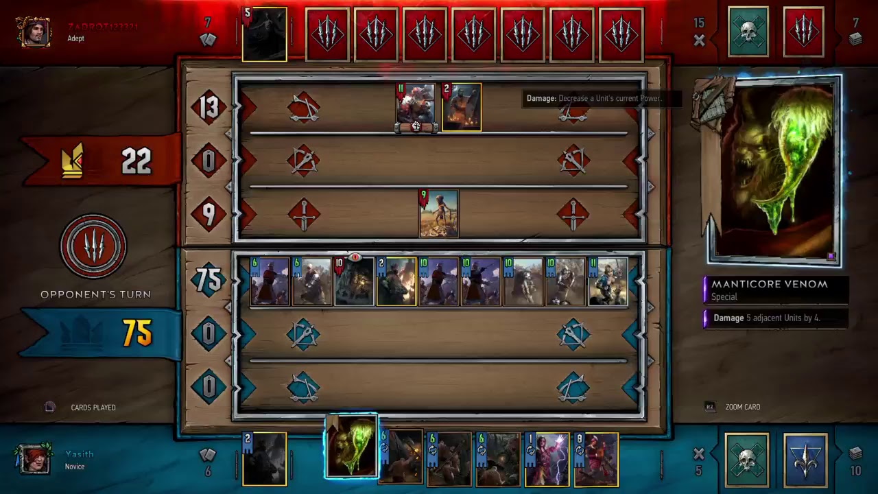 Gwant The Witcher Card Game PS4 Broadcast