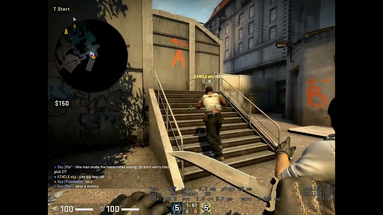 Counter-Strike Global Offensive | ESEA SCRIM PISTOL ROUND WITH EZ4CLE ON OVERPASS 