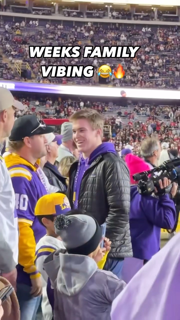 WEEKS FAMILY VIBING AT LSU FOOTBALL’S DEATH VALLEY ?