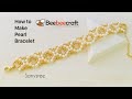 Pear Wedding Bracelet || How to Make Beaded Bracelet|| Beebeecraft Tutorial