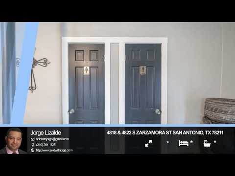 4822 S ZARZAMORA ST, San Antonio, TX home video tour